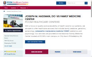 Hassman Family Medicine Center website