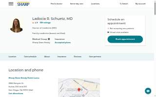 LaDocia Schuetz, MD - Sharp Rees-Stealy Point Loma website