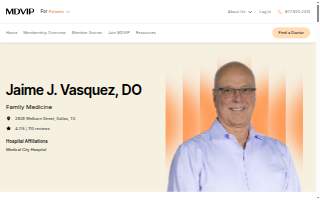 Dr. Jaime J. Vasquez, DO website
