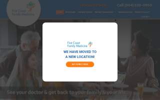 First Coast Family Medicine website