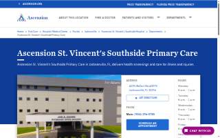 Ascension St. Vincent's Southside Primary Care website