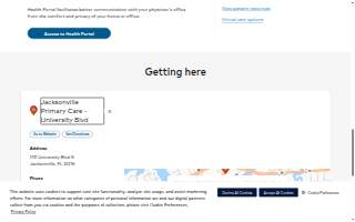 HCA Florida Jacksonville Primary Care - University Blvd website