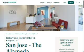 One Medical Primary Care Clinic - San Jose - The Alameda website