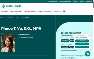 Phuoc Vu, D.O. MPH website