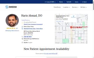 Haris Ahmad, DO website