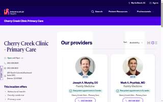 Cherry Creek Clinic – Primary Care website