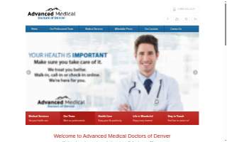 Advanced Medical Doctors of Denver website