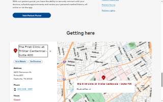 The Frist Clinic at TriStar Centennial - Suite 400 website