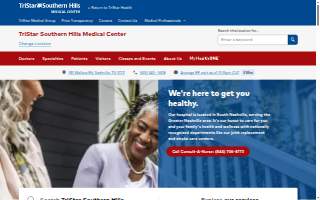 TriStar Southern Hills Medical Center website