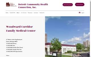 Woodward Corridor Family Health Center website