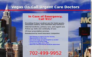Vegas On-Call Urgent Care Doctors website