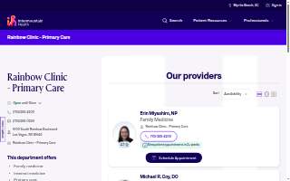 Intermountain Health Rainbow Clinic - Primary Care website