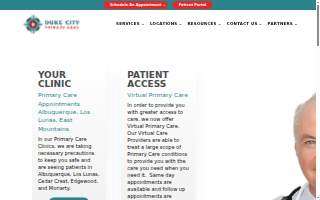 Duke City Primary Care of Cedar Crest website
