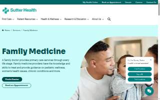 Sutter Health Family Medicine website