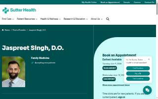 Jaspreet Singh, D.O. website