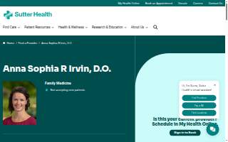 Anna Sophia R Irvin, D.O. website