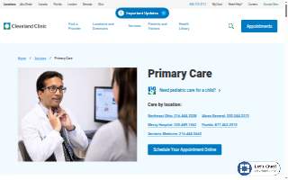 Cleveland Clinic Primary Care website