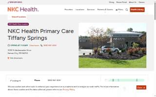 NKC Health Primary Care Tiffany Springs website