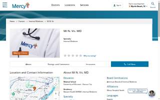 Vo Medical Clinic website