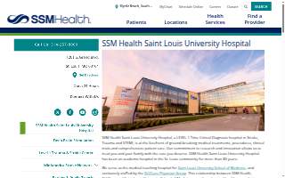 SSM Health Saint Louis University Hospital website
