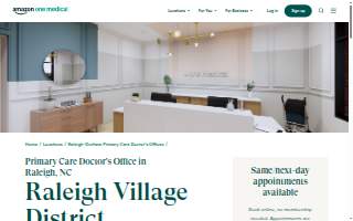 One Medical Primary Care Clinic - Raleigh Village District website