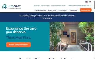 Med First Primary & Urgent Care- Raleigh Six Forks website