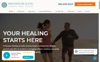 Houston Healing Chiropractic website