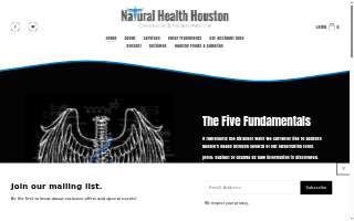 Natural Health Houston website