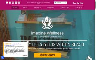 Imagine Wellness Chiropractic Center website