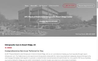 AFC Physical Medicine & Chiropractic Desert Ridge website