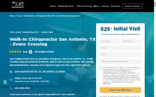 The Joint Chiropractic - San Antonio North - Stone Oak website