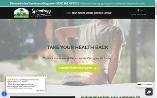 Pecan Valley Chiropractic website