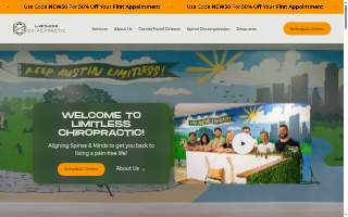 Limitless Chiropractic website