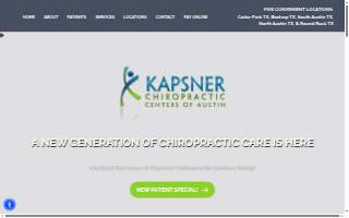 Kapsner Chiropractic Centers - South Austin website