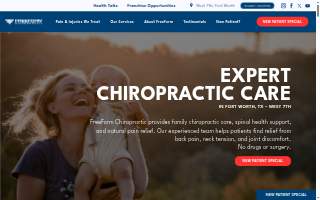 FreeForm Chiropractic - West 7th website