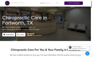 Palmercare Chiropractic Fort Worth website