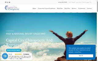 Capital City Chiropractic website