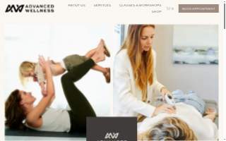 Advanced Wellness website