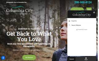 Columbia City Chiropractic website