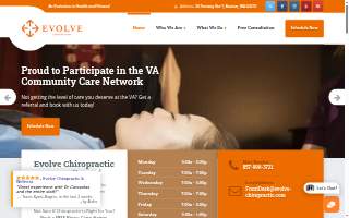 Evolve Chiropractic and Wellness, Inc. website