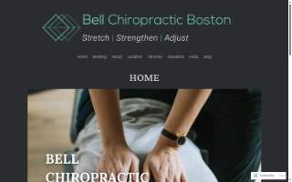 Bell Chiropractic Boston website