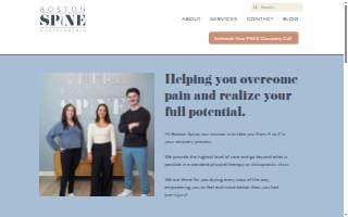 Boston Spine and Performance website