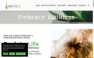 Back to Life Chiropractic & Wellness website