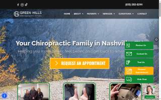 Green Hills Chiropractic Clinic website