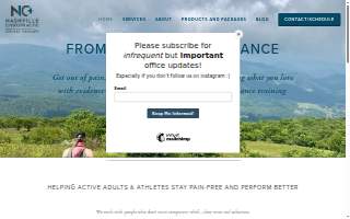 Nashville Chiropractic + Sports Therapy website