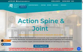 Action Spine & Joint website