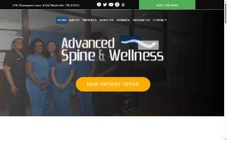 Advanced Spine & Wellness website