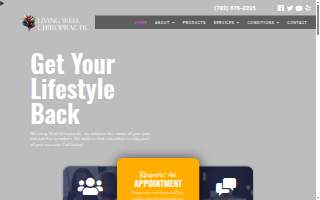 Living Well Chiropractic website