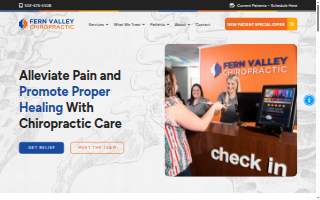 Fern Valley Chiropractic website