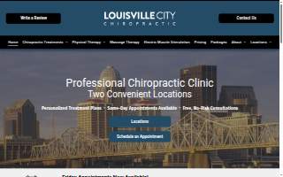 Louisville City Chiropractic website